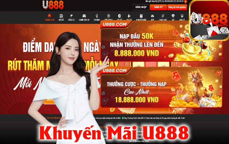 Tải app nhà cái U888 New nhận ngay tiền thưởng